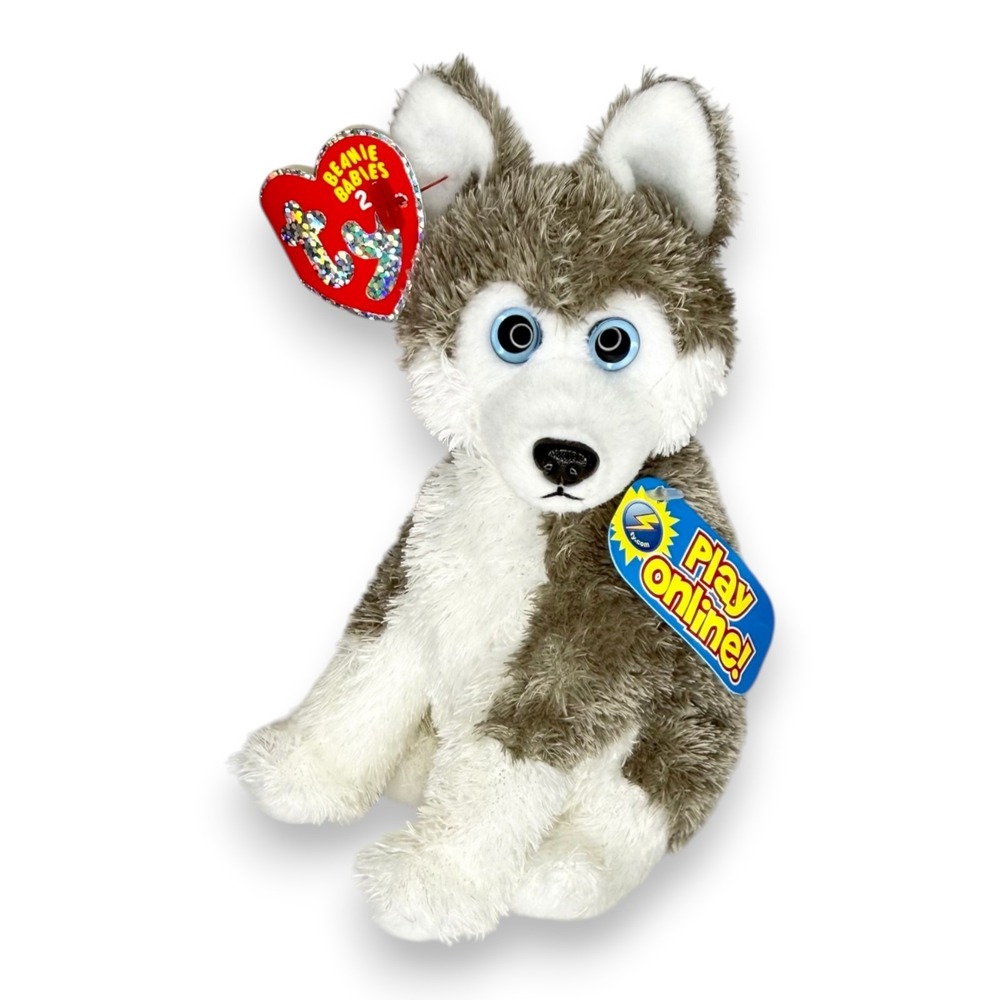 Sledder the Dog 2.0 | Interactive Husky | Mint Heart Tag TY Beanie Baby 2.0